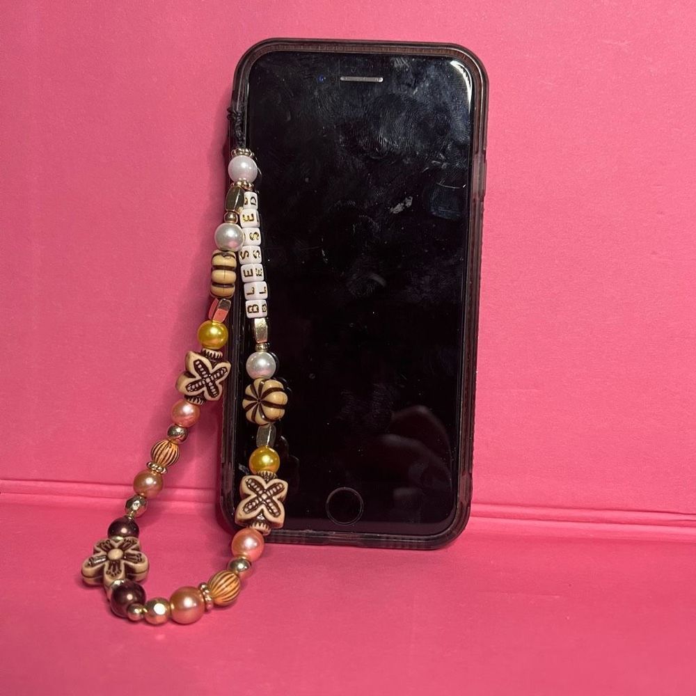 Cell Phone Wristlet- Stunning Detachable Beaded Bracelet/Wristlet For Cell Phone